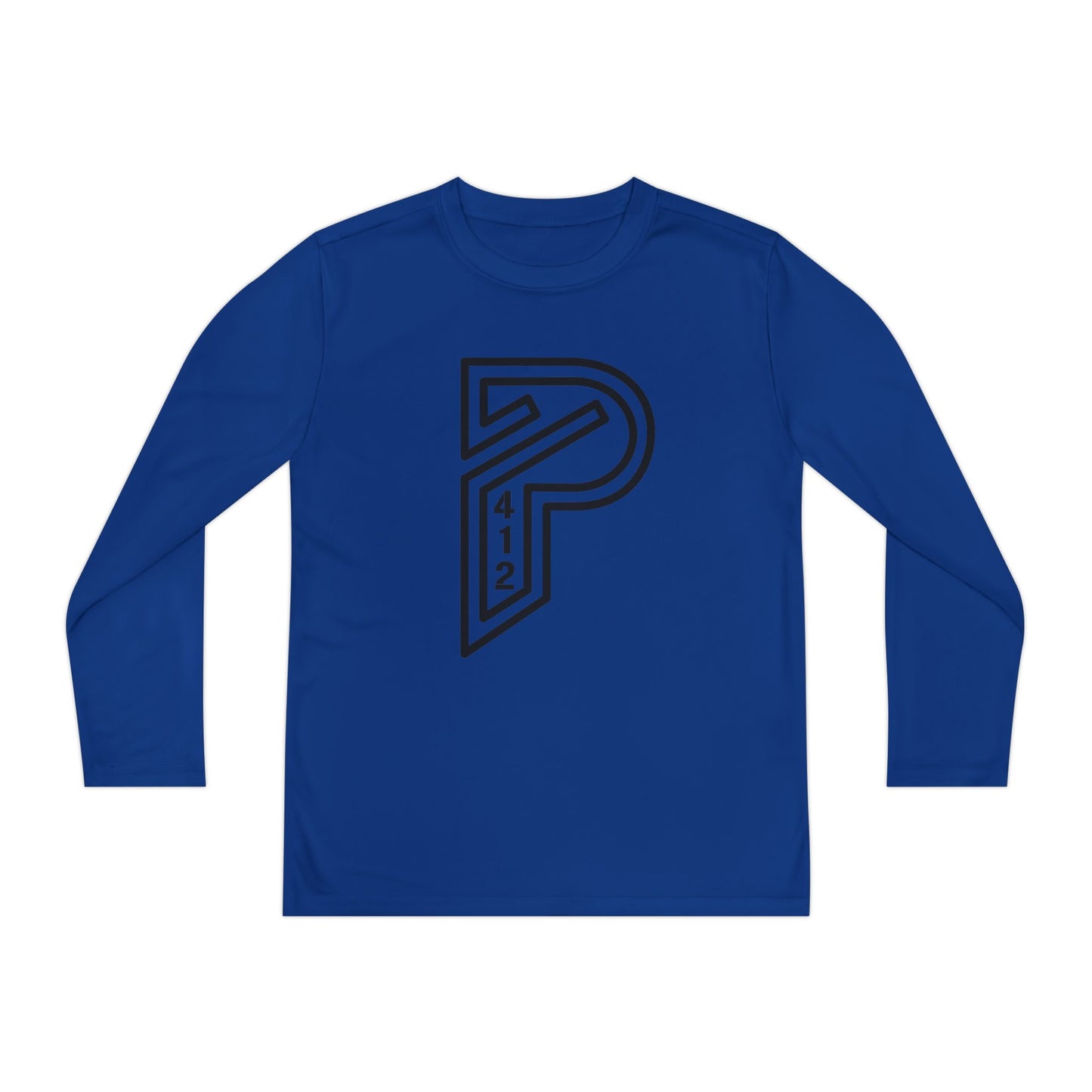Youth Long Sleeve Bridges Color Rush Black Tee