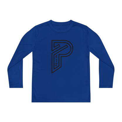 Youth Long Sleeve Bridges Color Rush Black Tee
