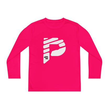 Youth Long Sleeve Color Rush White Tee