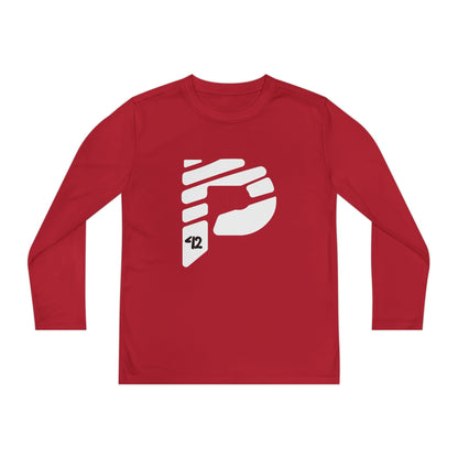 Youth Long Sleeve Color Rush White Tee