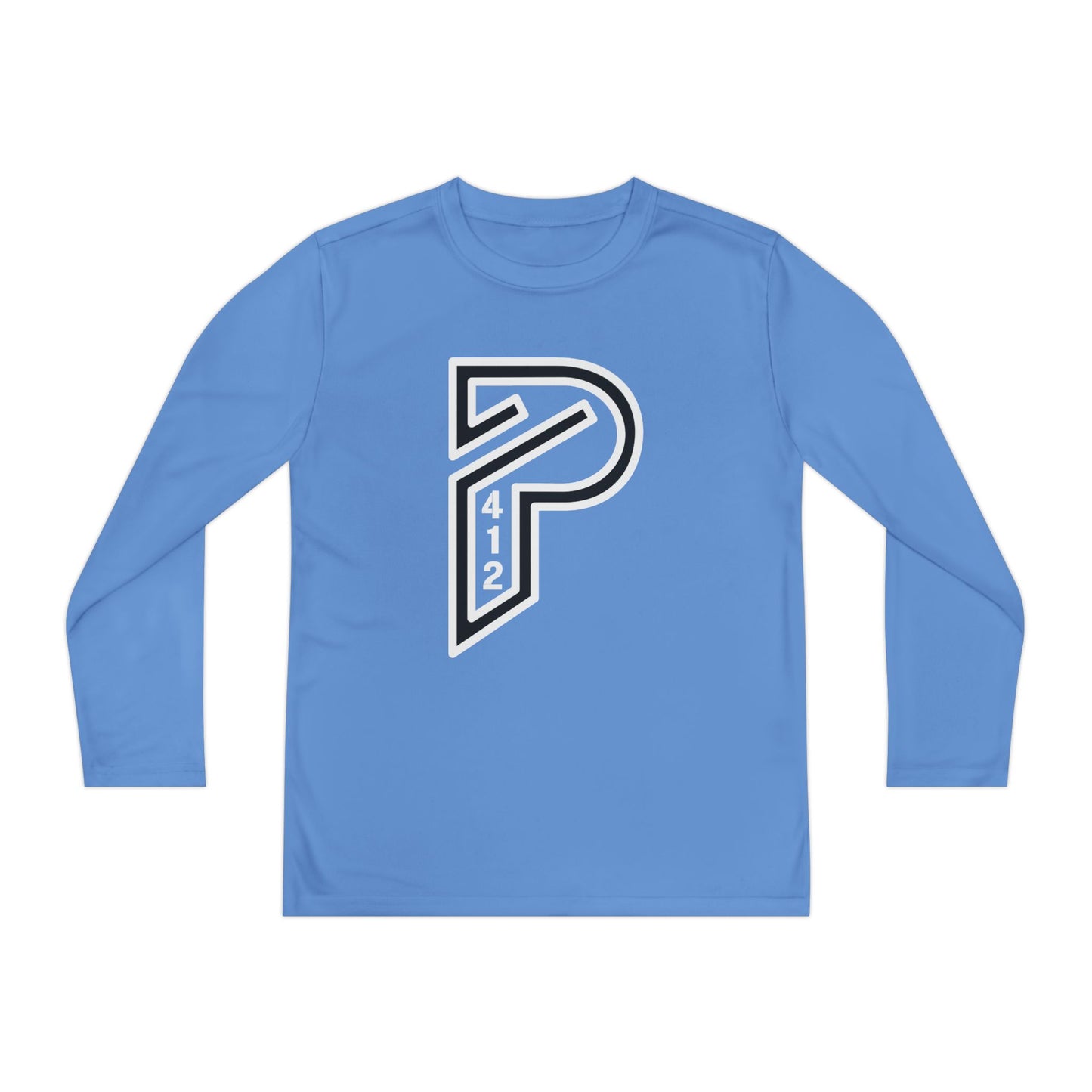Youth Long Sleeve Bridges Color Rush White Tee