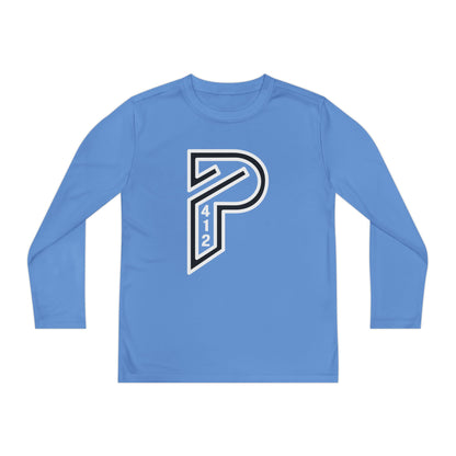 Youth Long Sleeve Bridges Color Rush White Tee