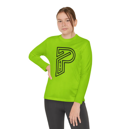 Youth Long Sleeve Bridges Color Rush Black Tee