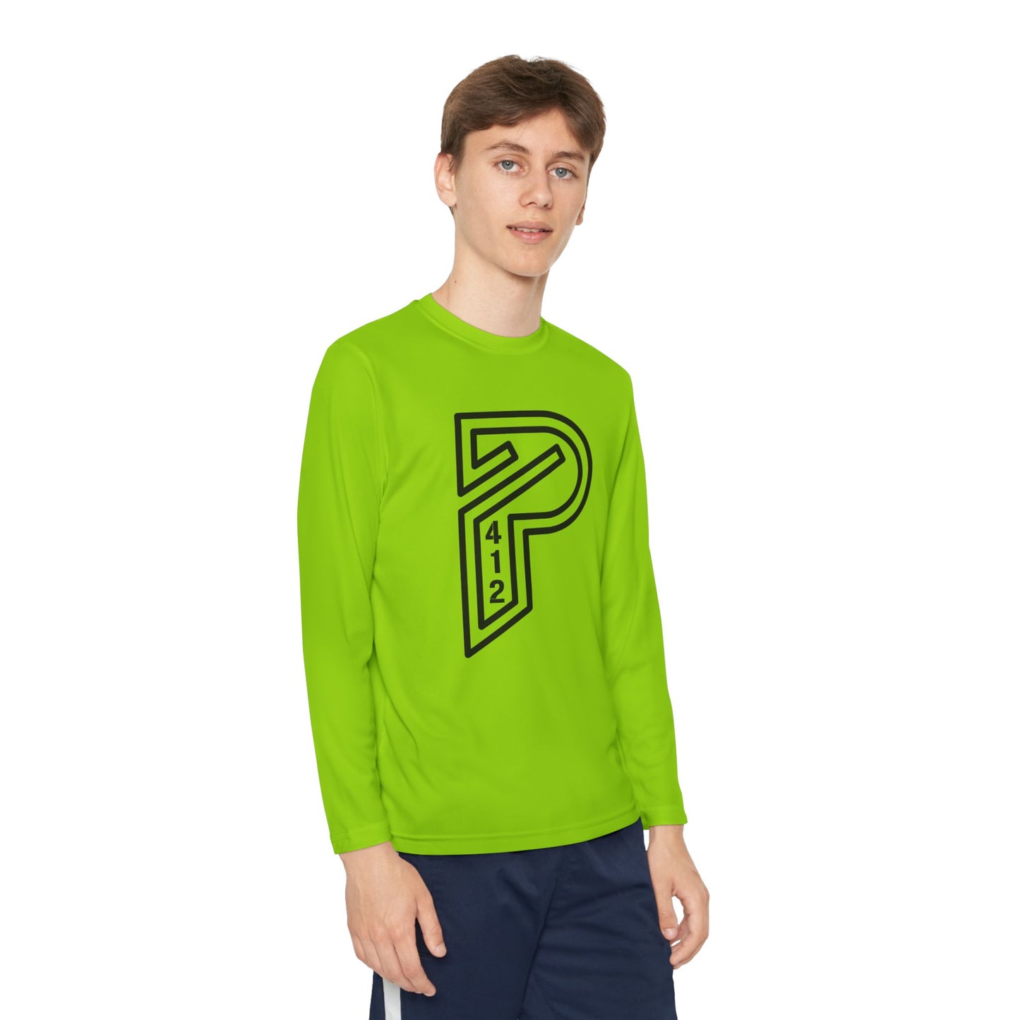 Youth Long Sleeve Bridges Color Rush Black Tee