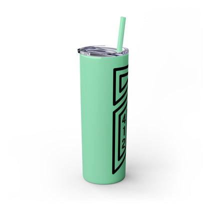 Bridges Skinny Tumbler with Straw, 20oz