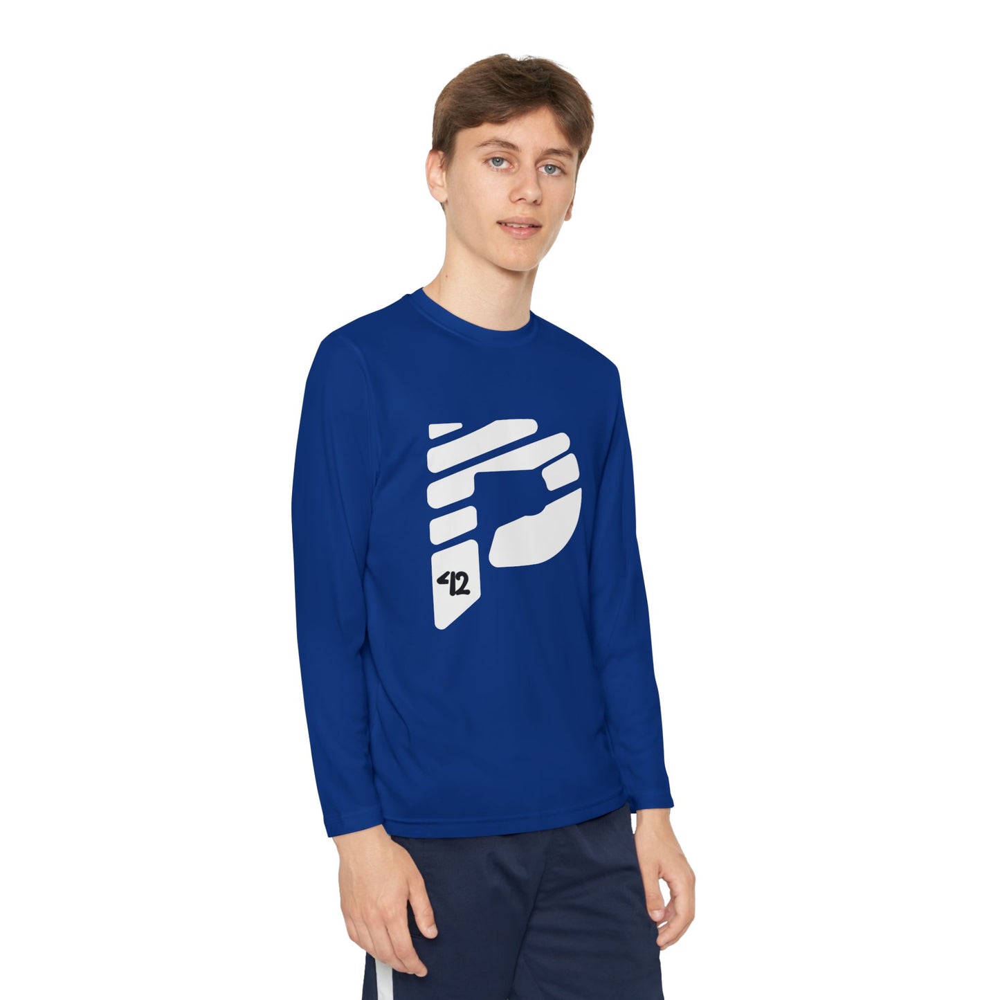 Youth Long Sleeve Color Rush White Tee