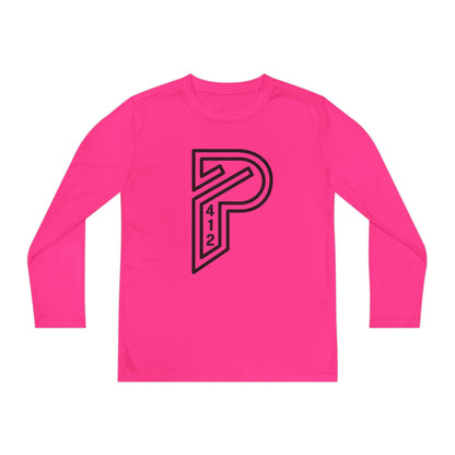 Youth Long Sleeve Bridges Color Rush Black Tee