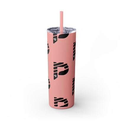 Color Rush Skinny Tumbler with Straw, 20oz