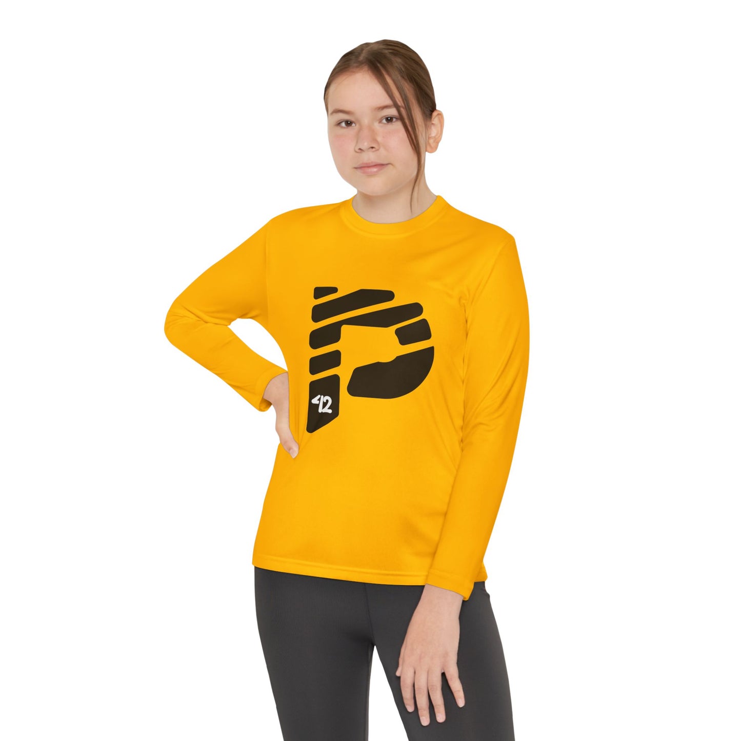 Youth Long Sleeve Color Rush Black Tee