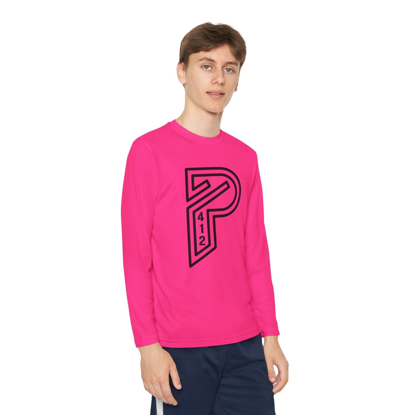 Youth Long Sleeve Bridges Color Rush Black Tee