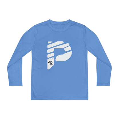 Youth Long Sleeve Color Rush White Tee