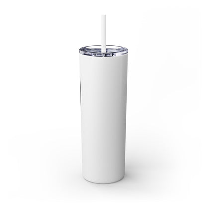 Bridges Skinny Tumbler with Straw, 20oz