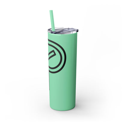 Bridges Skinny Tumbler with Straw, 20oz