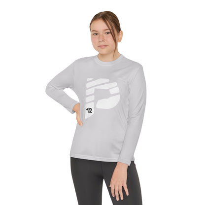Youth Long Sleeve Color Rush White Tee