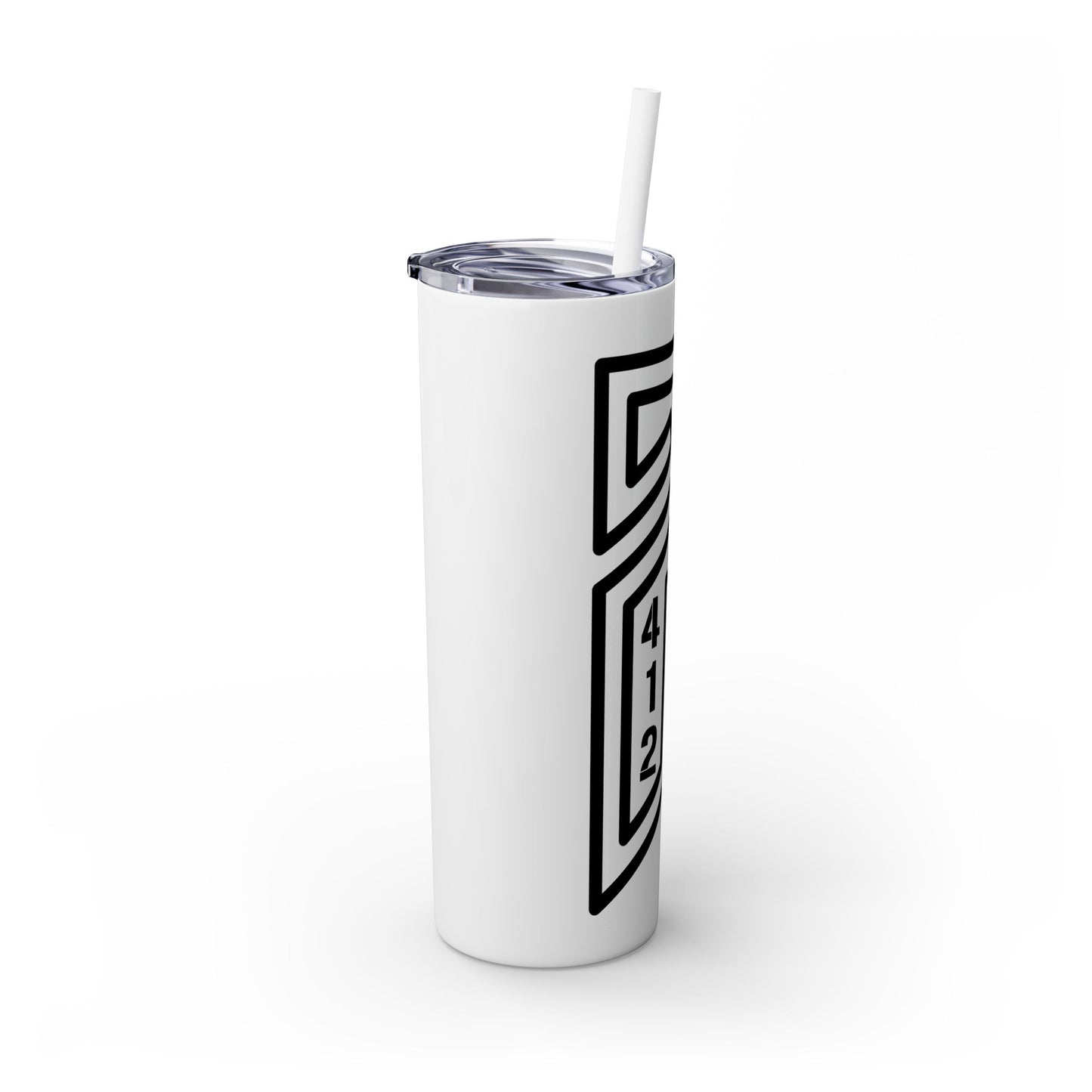 Bridges Skinny Tumbler with Straw, 20oz