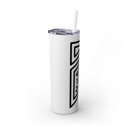 Bridges Skinny Tumbler with Straw, 20oz