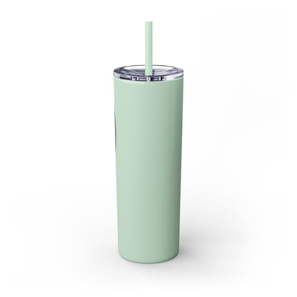 Bridges Skinny Tumbler with Straw, 20oz