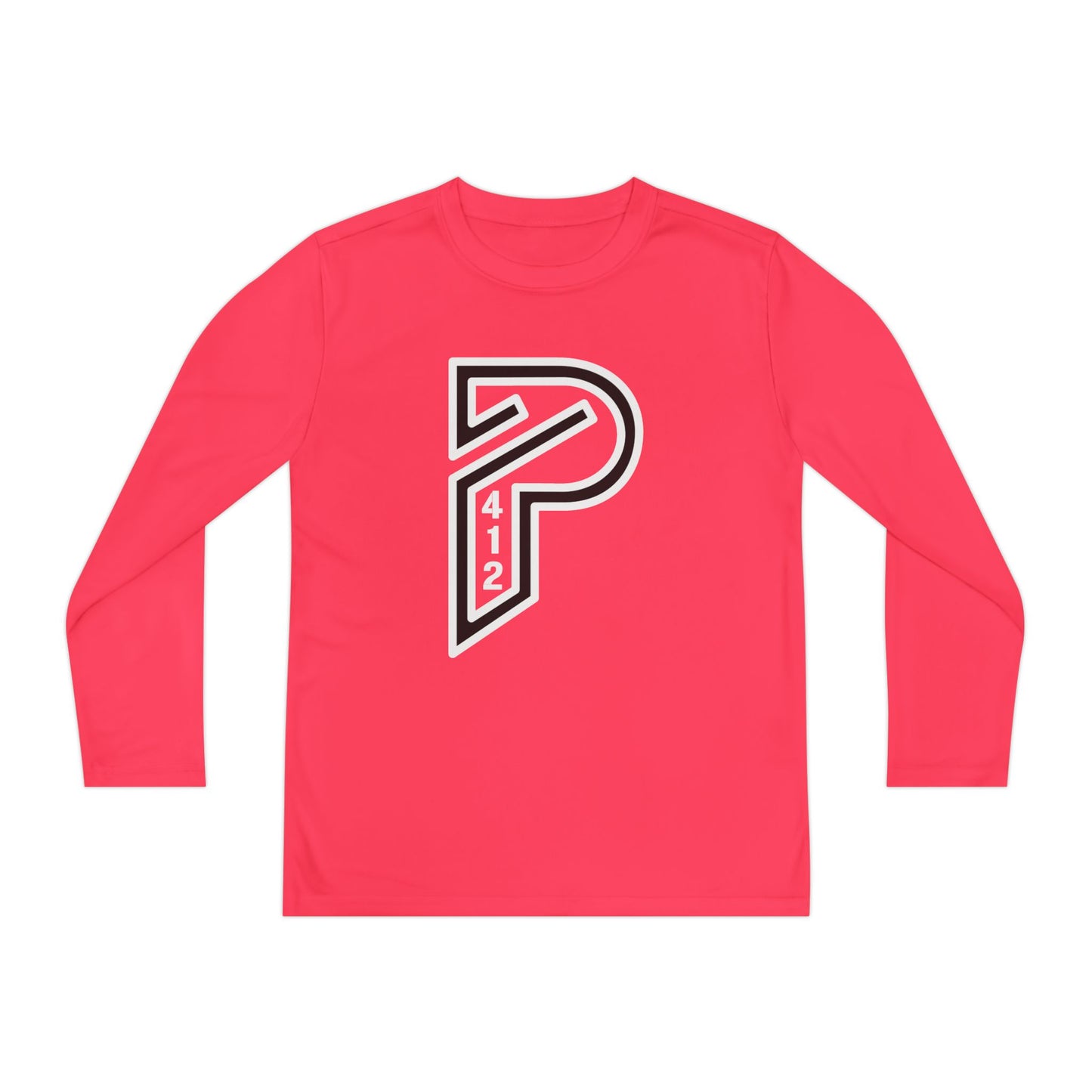 Youth Long Sleeve Bridges Color Rush White Tee