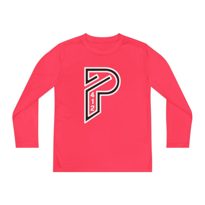 Youth Long Sleeve Bridges Color Rush White Tee