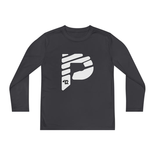 Youth Long Sleeve Color Rush White Tee