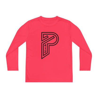 Youth Long Sleeve Bridges Color Rush Black Tee