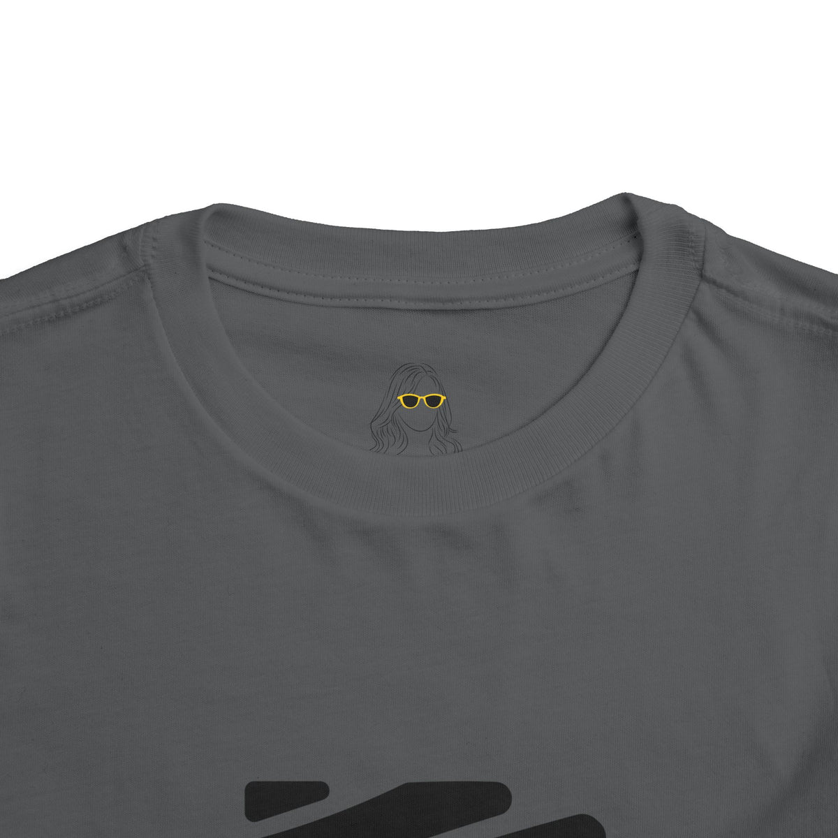 Toddler Short Sleeve Color Rush Black Tee