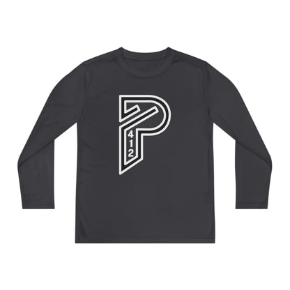 Youth Long Sleeve Bridges Color Rush White Tee
