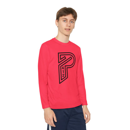 Youth Long Sleeve Bridges Color Rush Black Tee