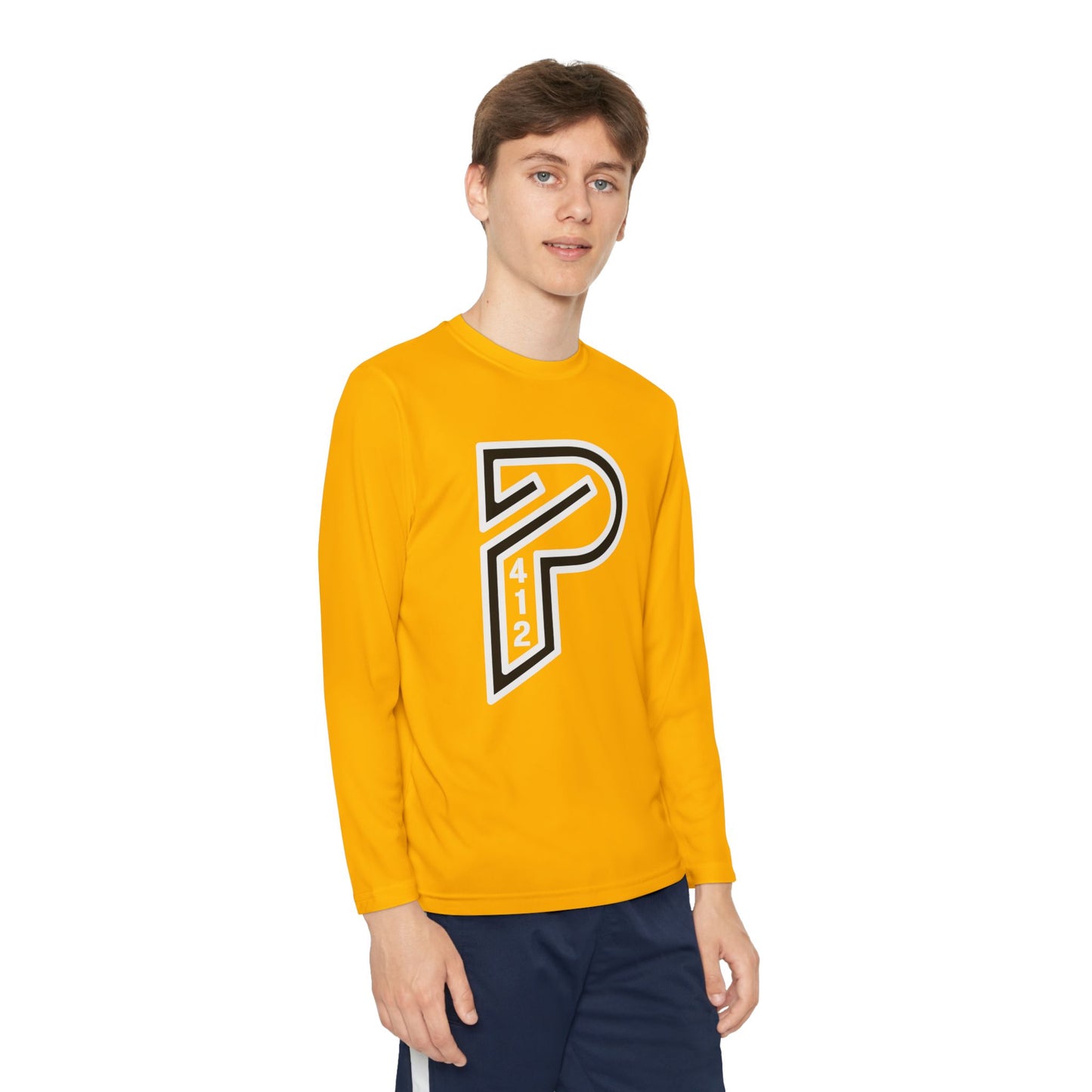 Youth Long Sleeve Bridges Color Rush White Tee