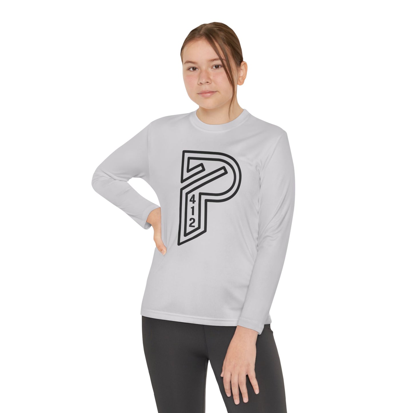Youth Long Sleeve Bridges Color Rush Black Tee
