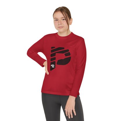 Youth Long Sleeve Color Rush Black Tee