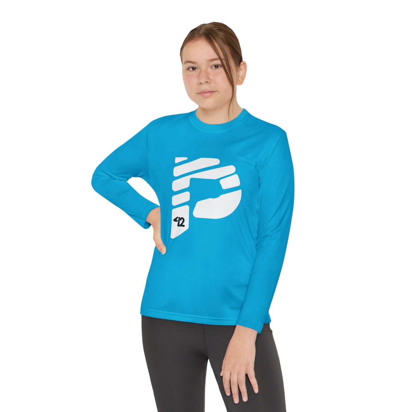 Youth Long Sleeve Color Rush White Tee
